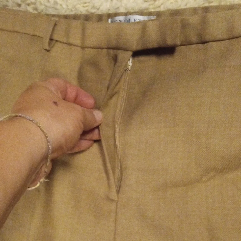 Pendleton Camel Virgin Wool Dress Slacks Pockets Career Office Size 14 - Picture 8 of 11